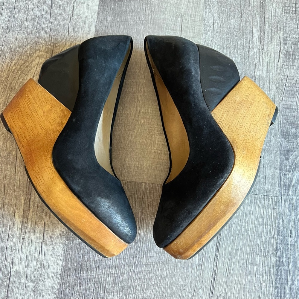Rare Allsaints spitalfields Platform Wedges Shoes Size 38 - Picture 6 of 12